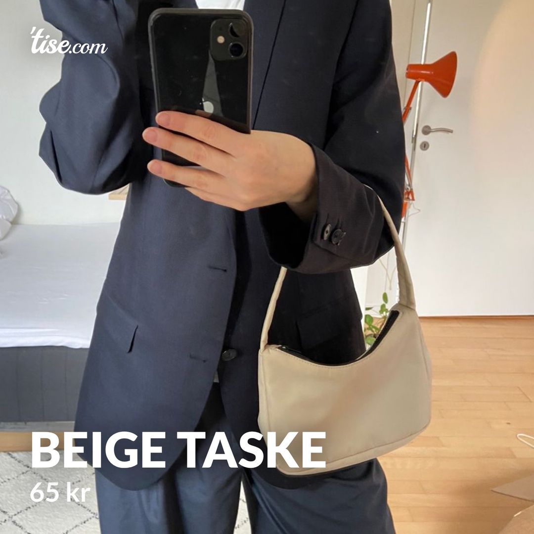 Beige taske