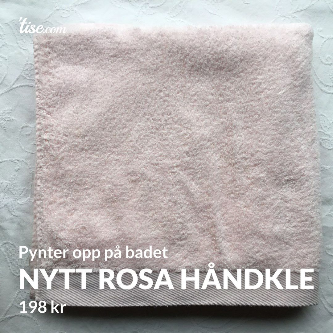 Nytt rosa håndkle