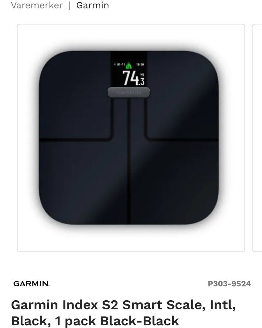 Garmin baderomsvekt