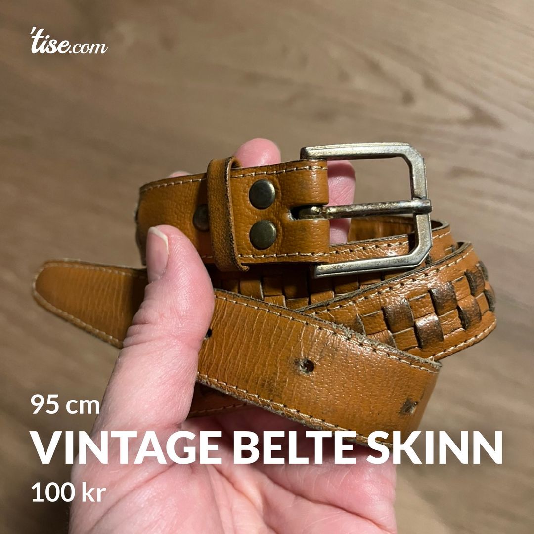 Vintage belte skinn