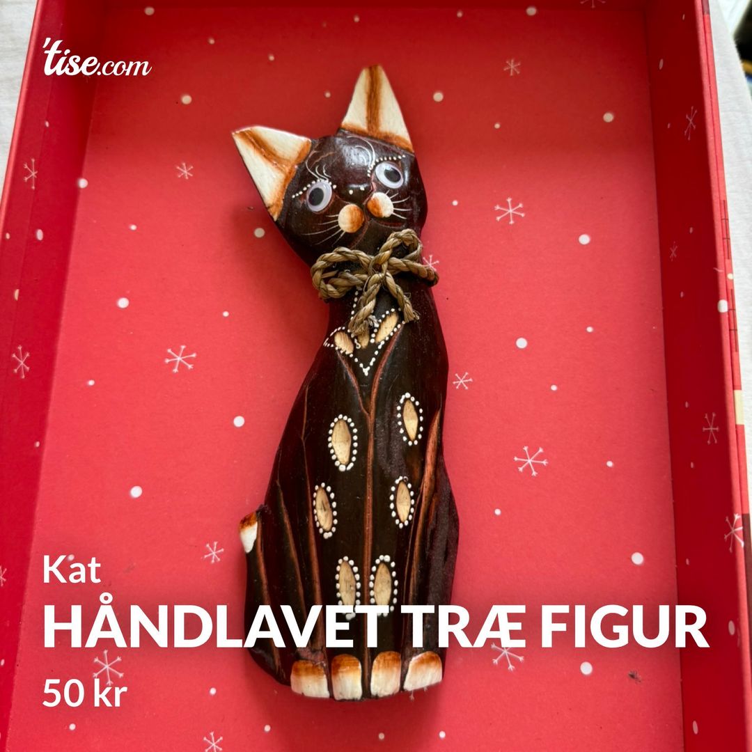 Håndlavet træ figur