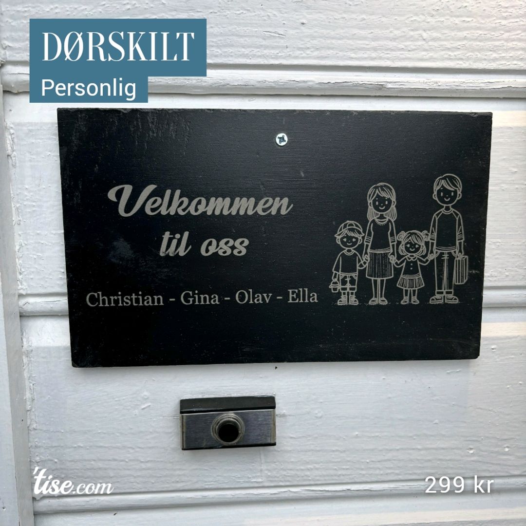 Dørskilt