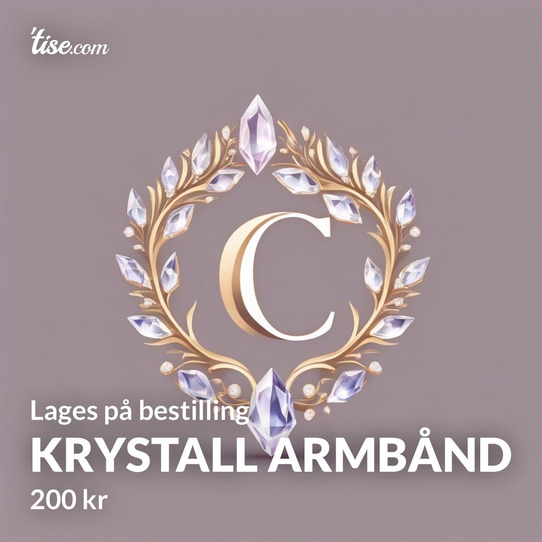 Krystall armbånd