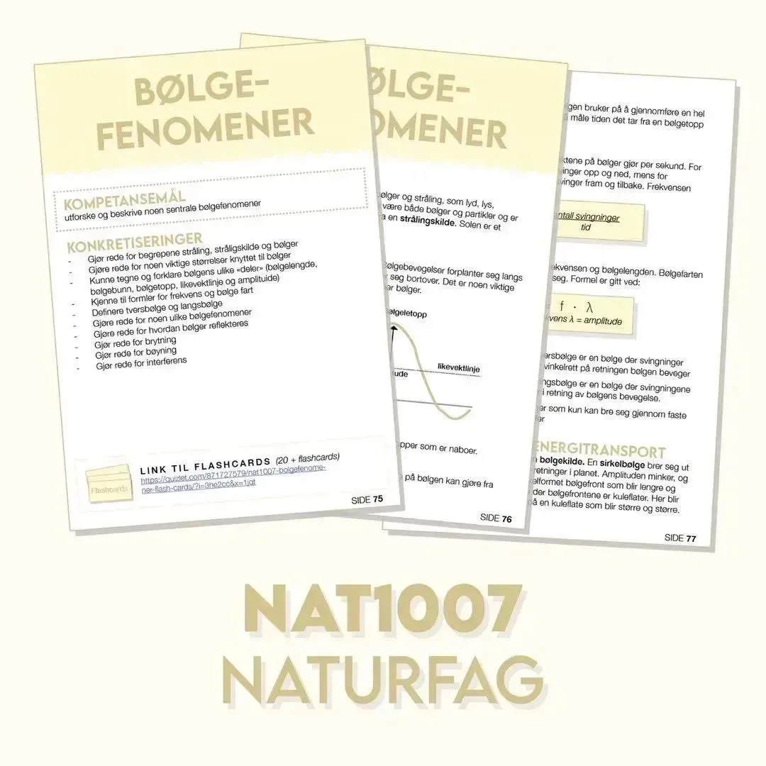 (NAT1007) Naturfag