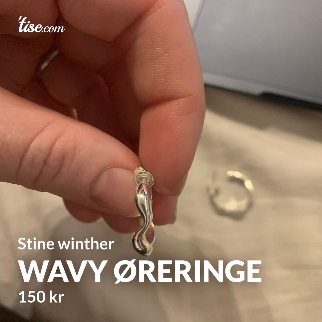 Wavy øreringe