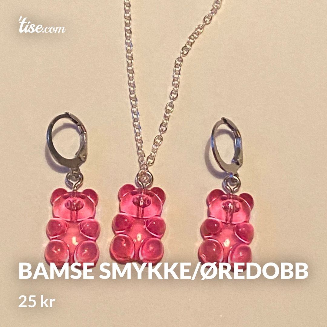 Bamse smykke/øredobb