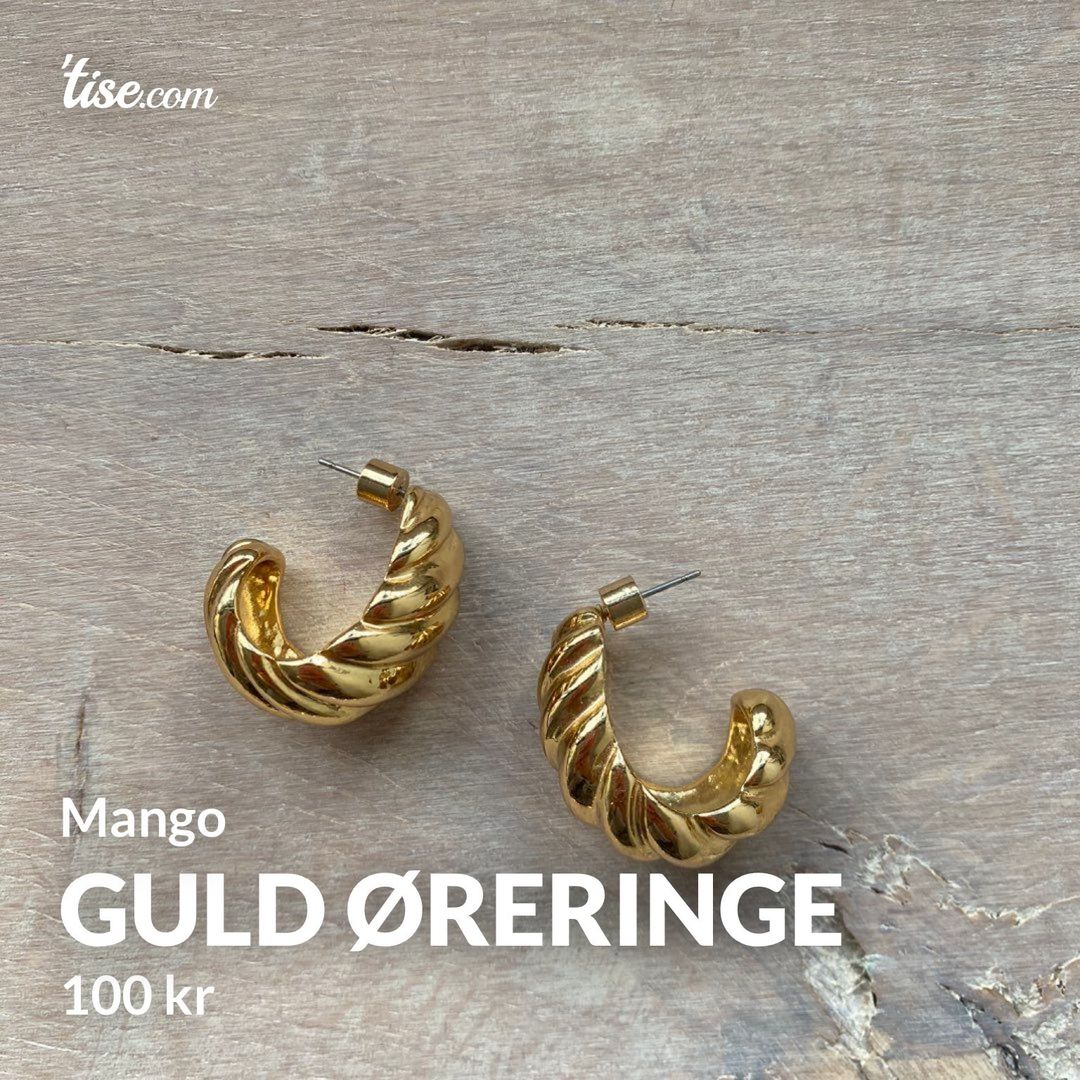 Guld øreringe