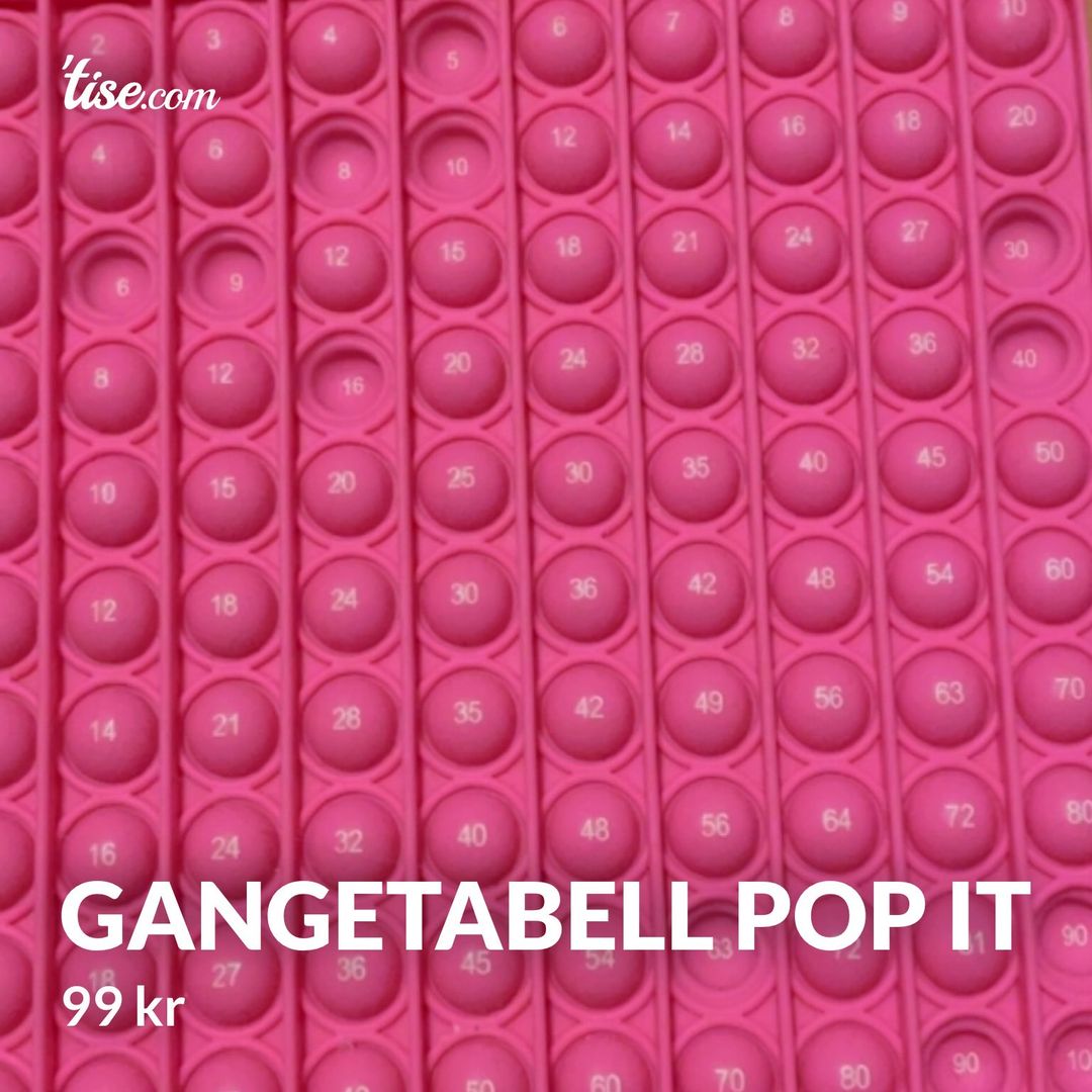 Gangetabell pop it