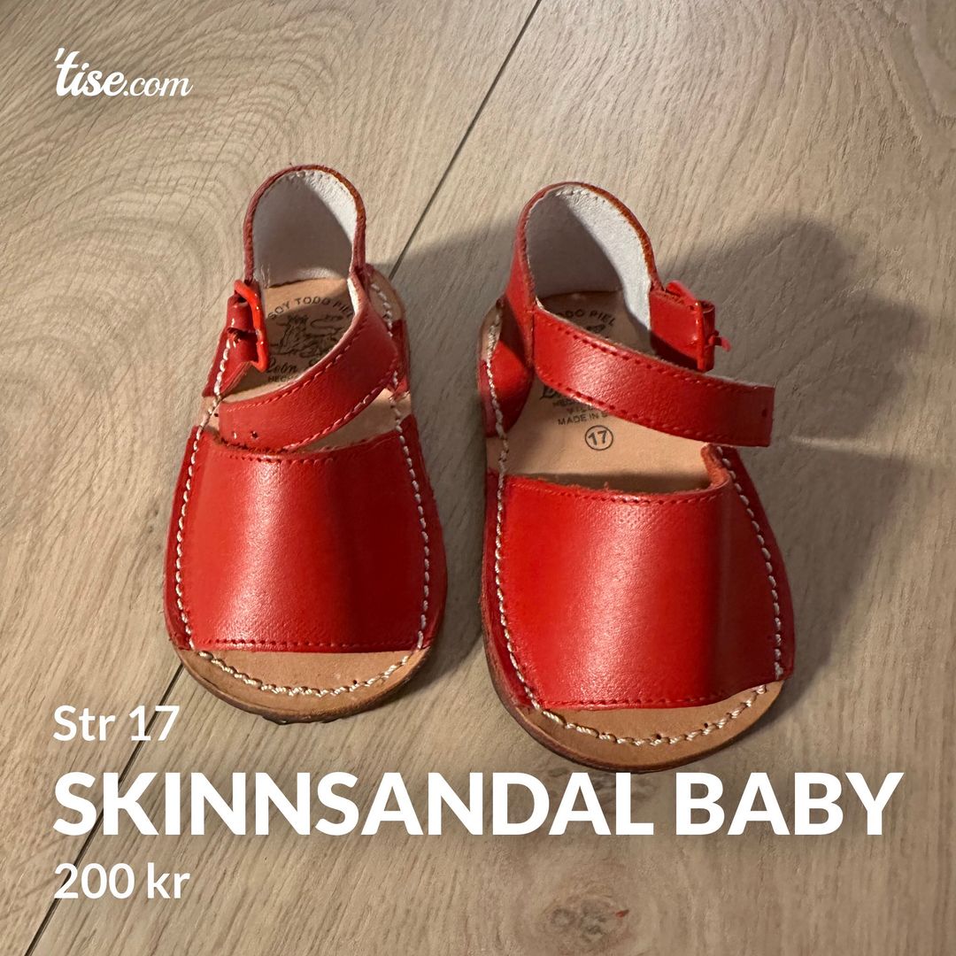 Skinnsandal baby