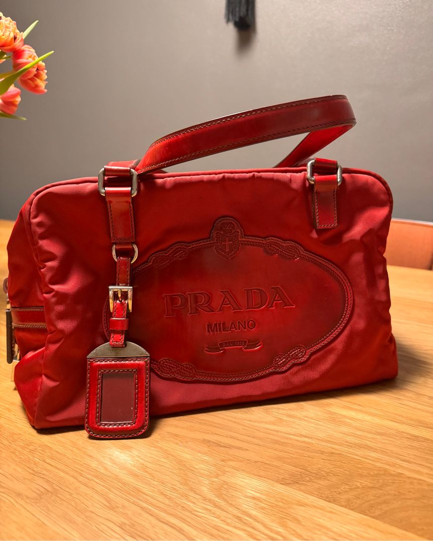 Prada Red Canvas