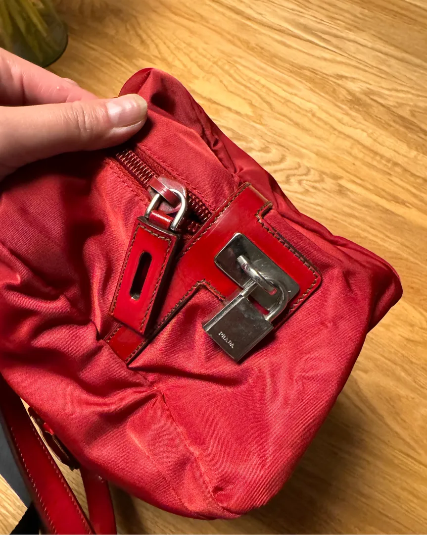 Prada Red Canvas