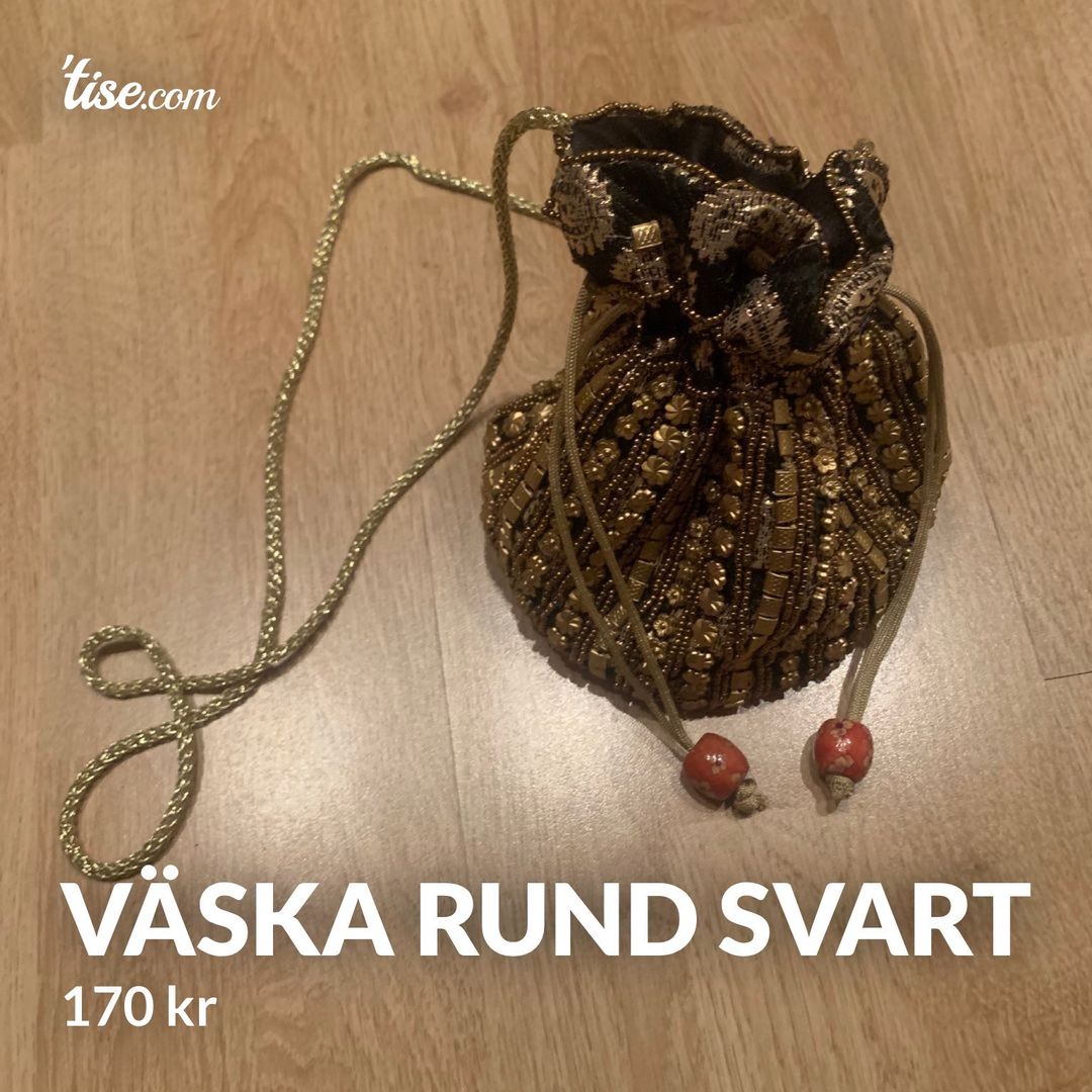 Väska Rund Svart