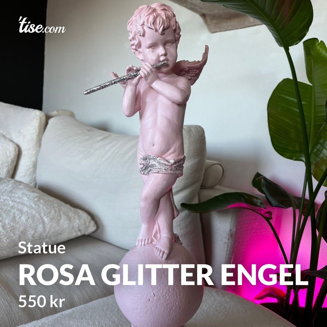 Rosa Glitter Engel