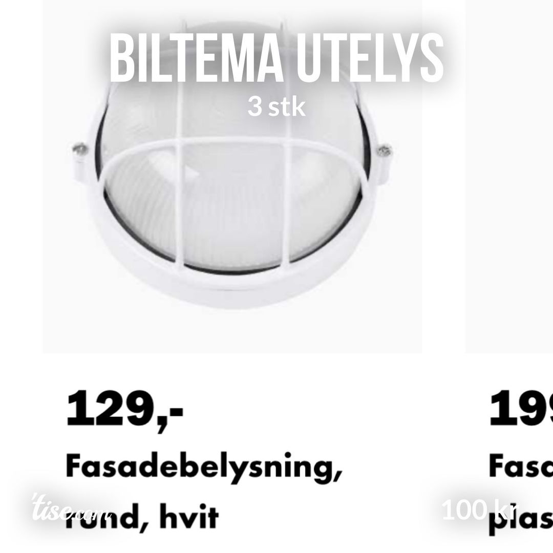 Biltema utelys