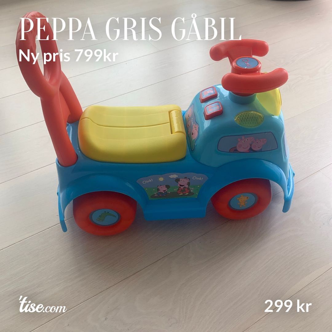 Peppa gris gåbil