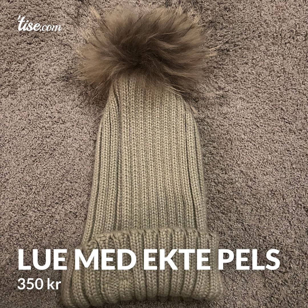 Lue med ekte pels