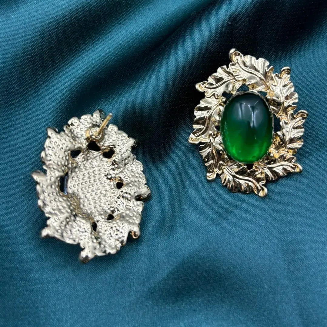 Green earrings