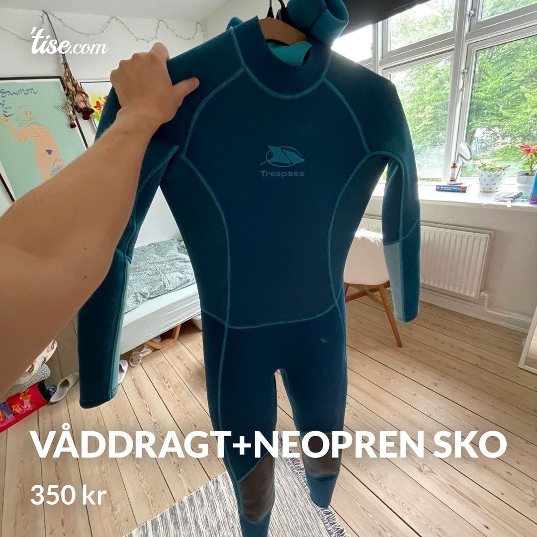 Våddragt+neopren sko