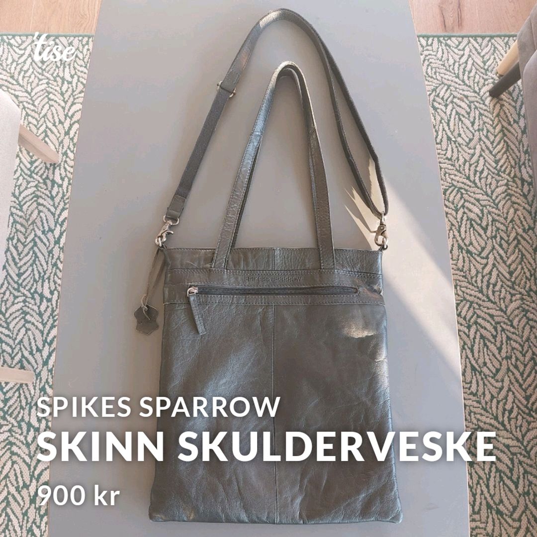 Skinn skulderveske