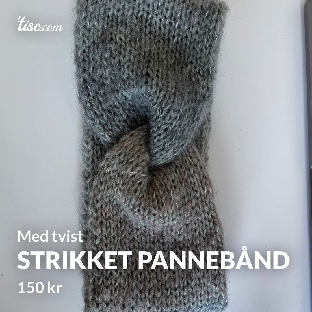 Strikket pannebånd