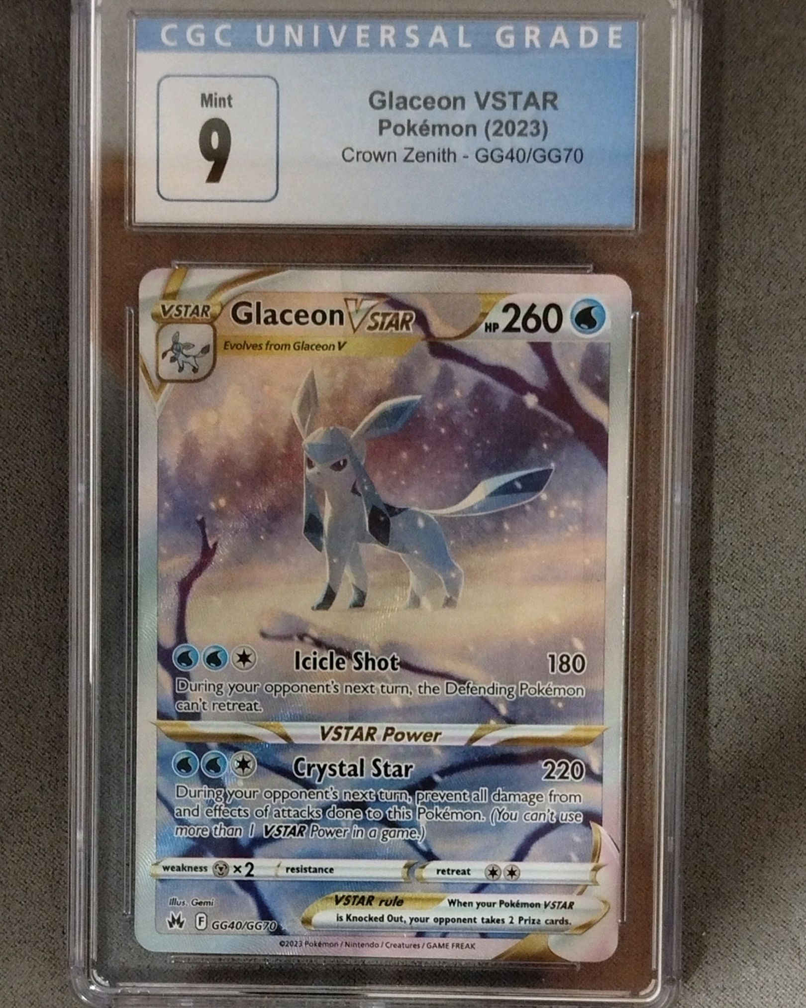 GLACEON VSTAR CGC 9