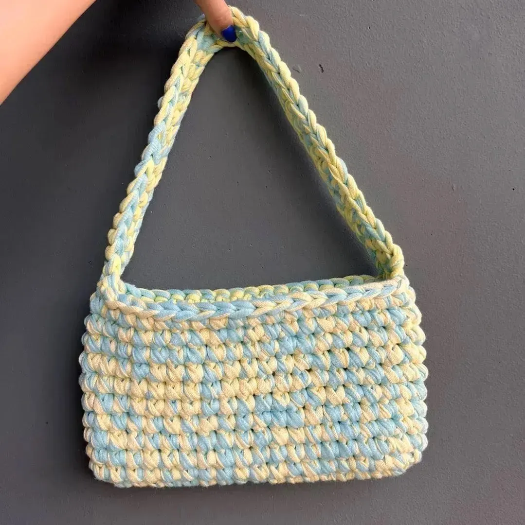 Crochet bag💛🩵