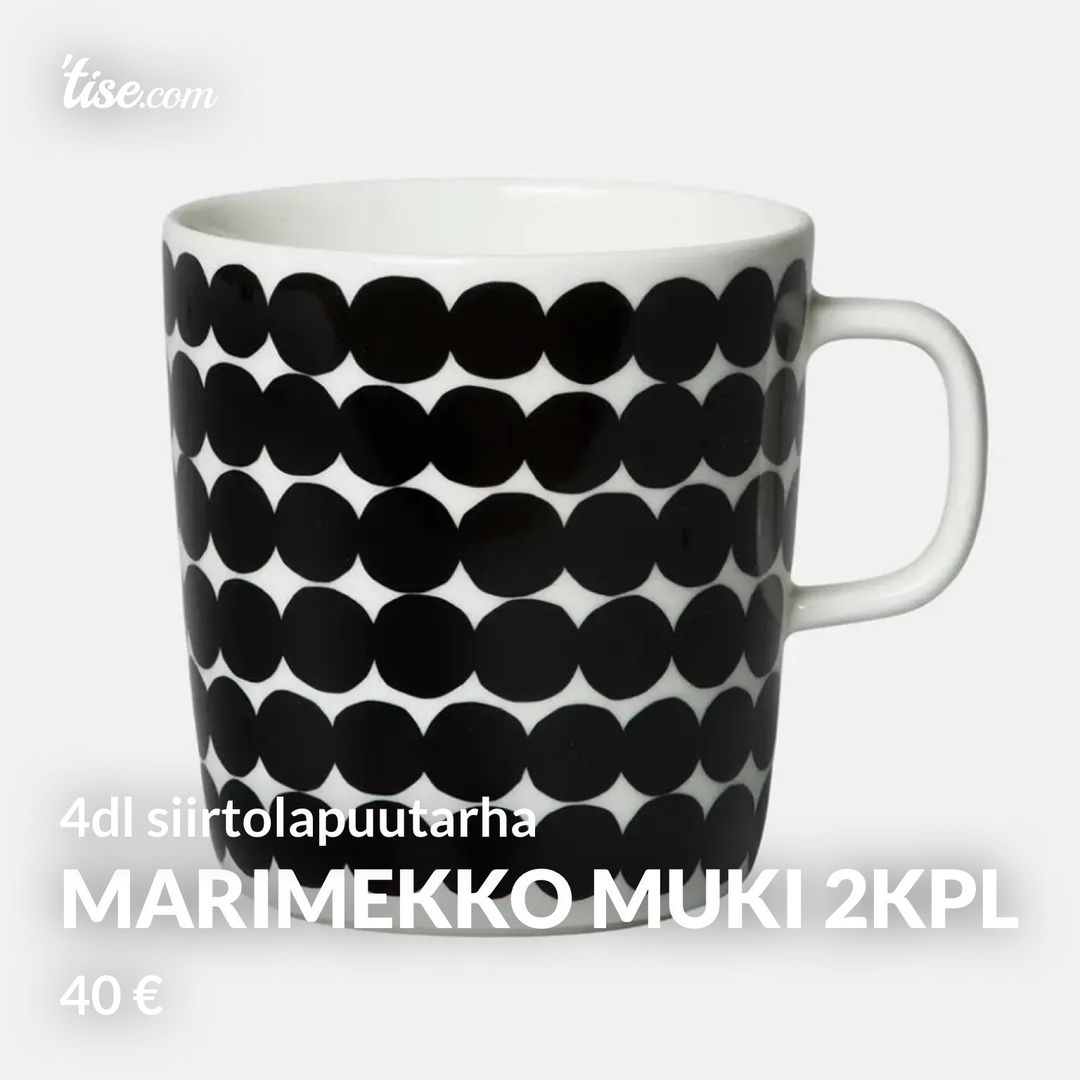 Marimekko muki 2kpl