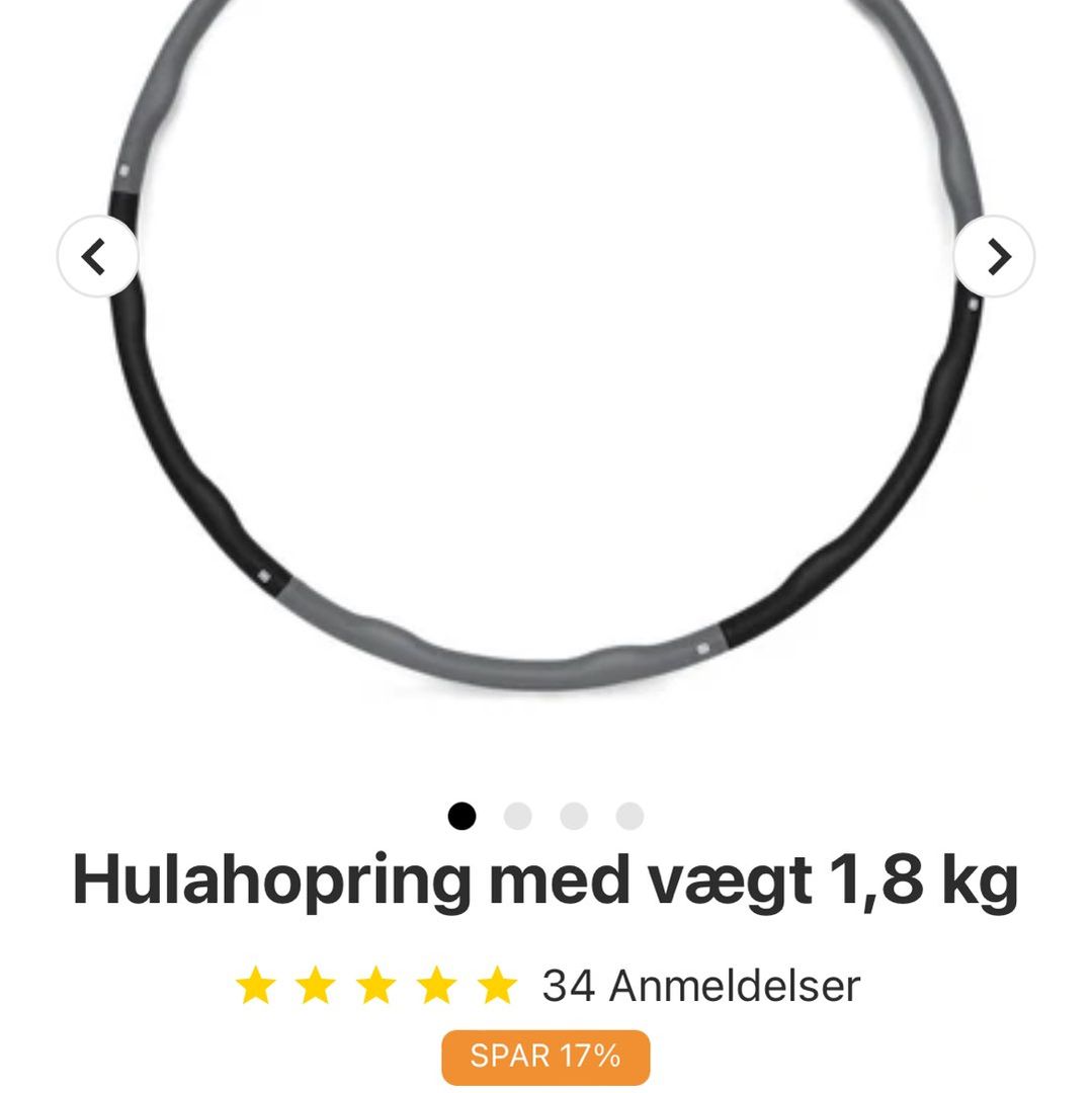 Hulahopring med vægt