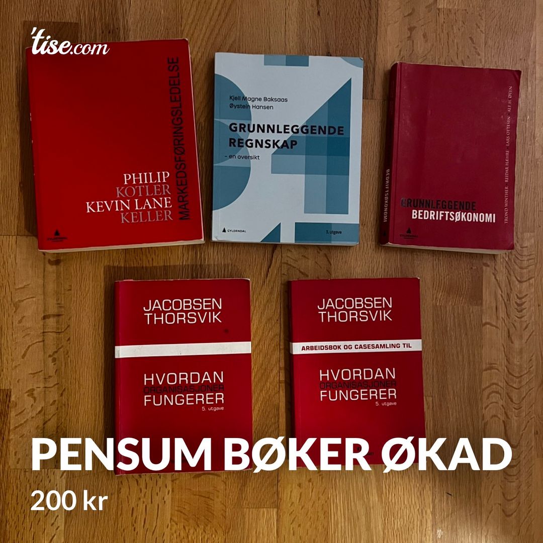 Pensum bøker økad