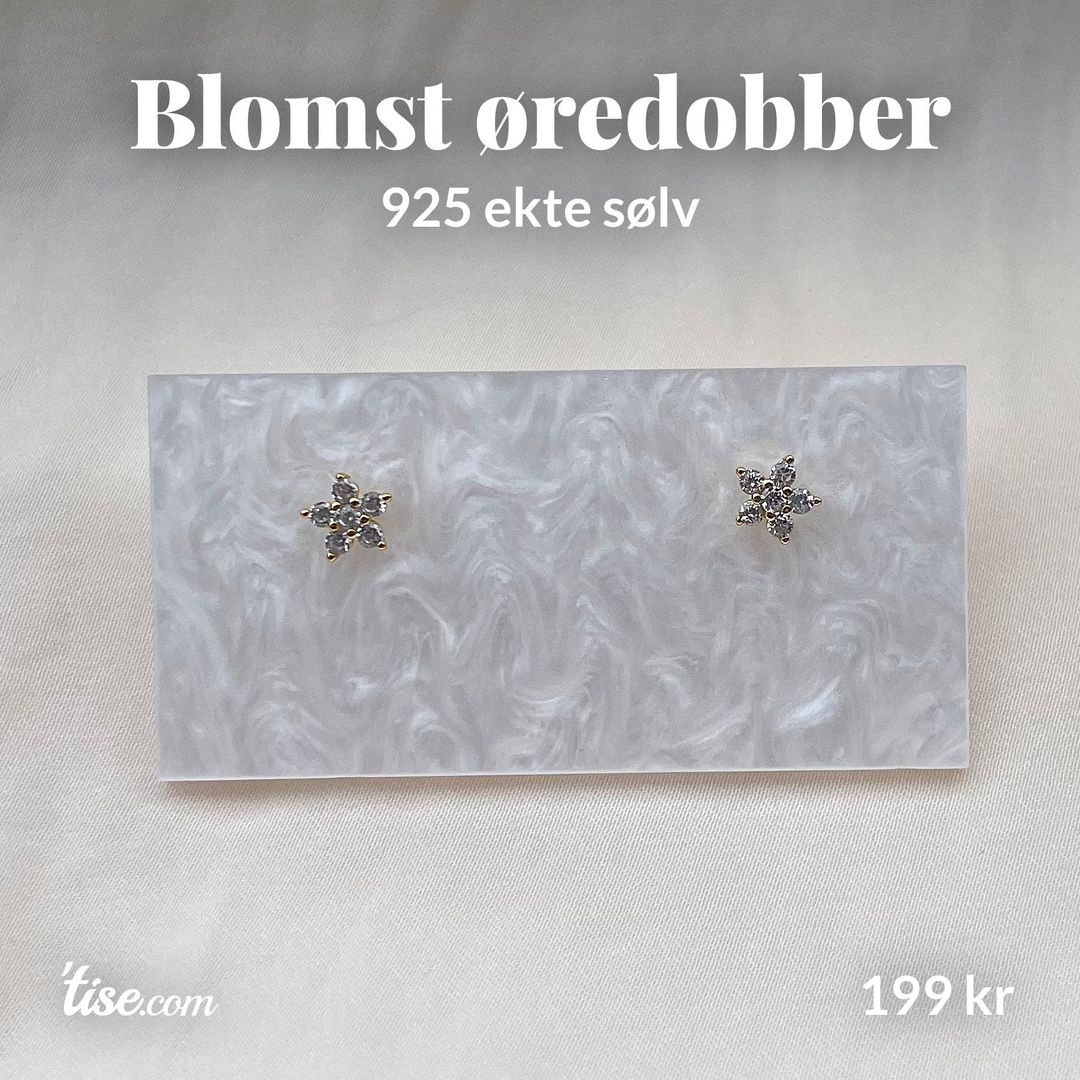 Blomst øredobber