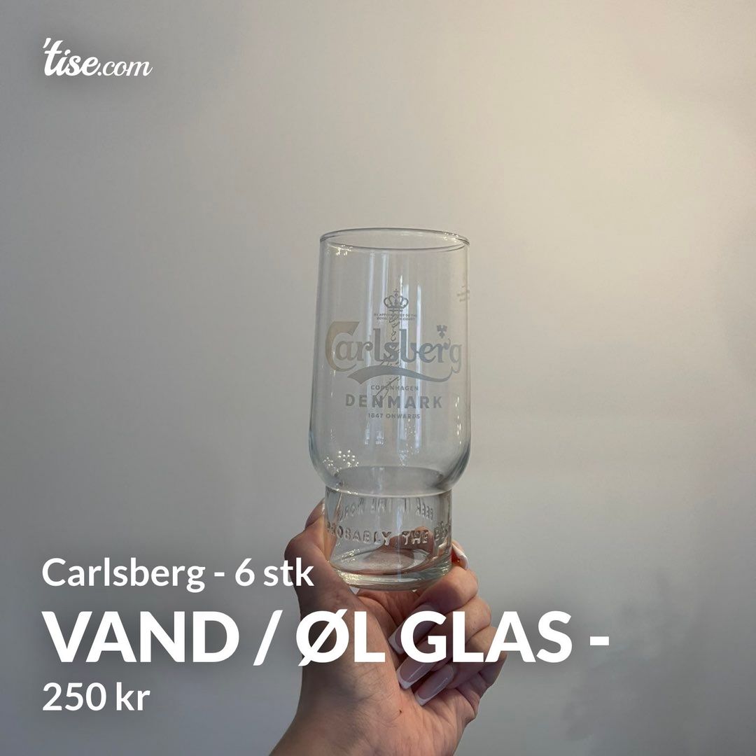 Vand / øl glas -