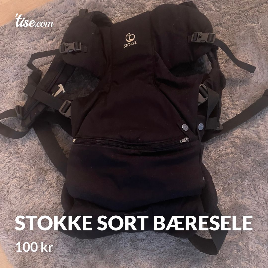 Stokke sort bæresele