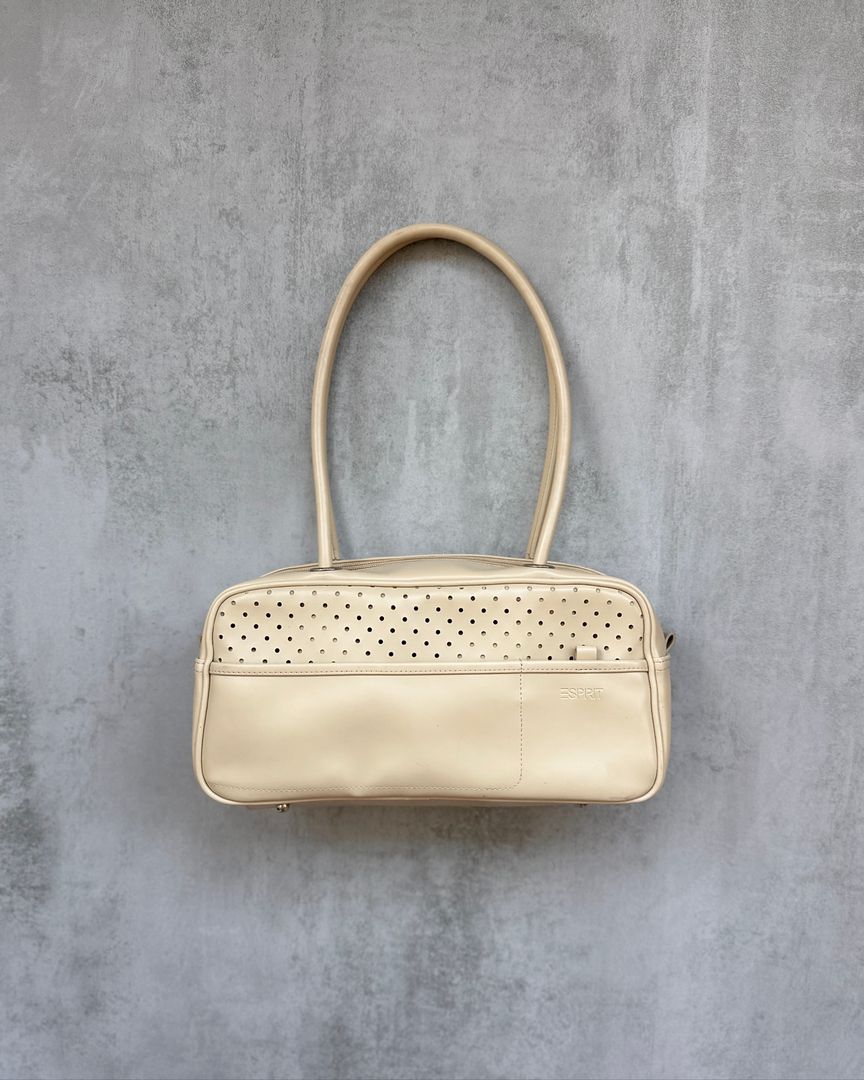 beige skuldertaske