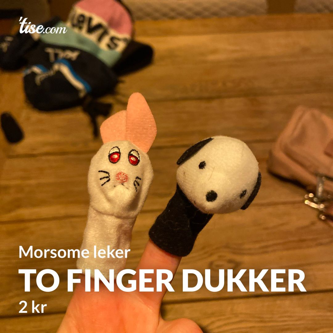 To finger dukker