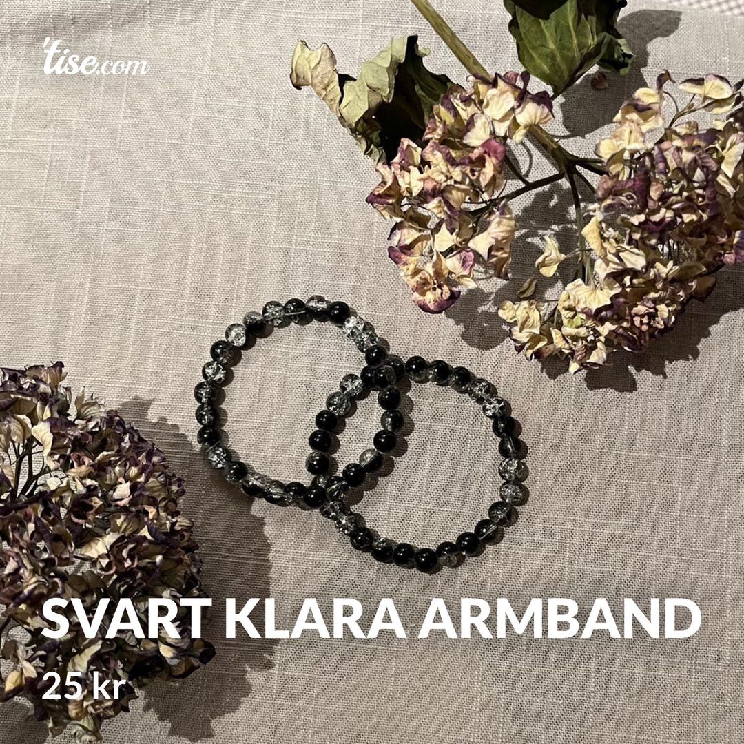 Svart klara armband