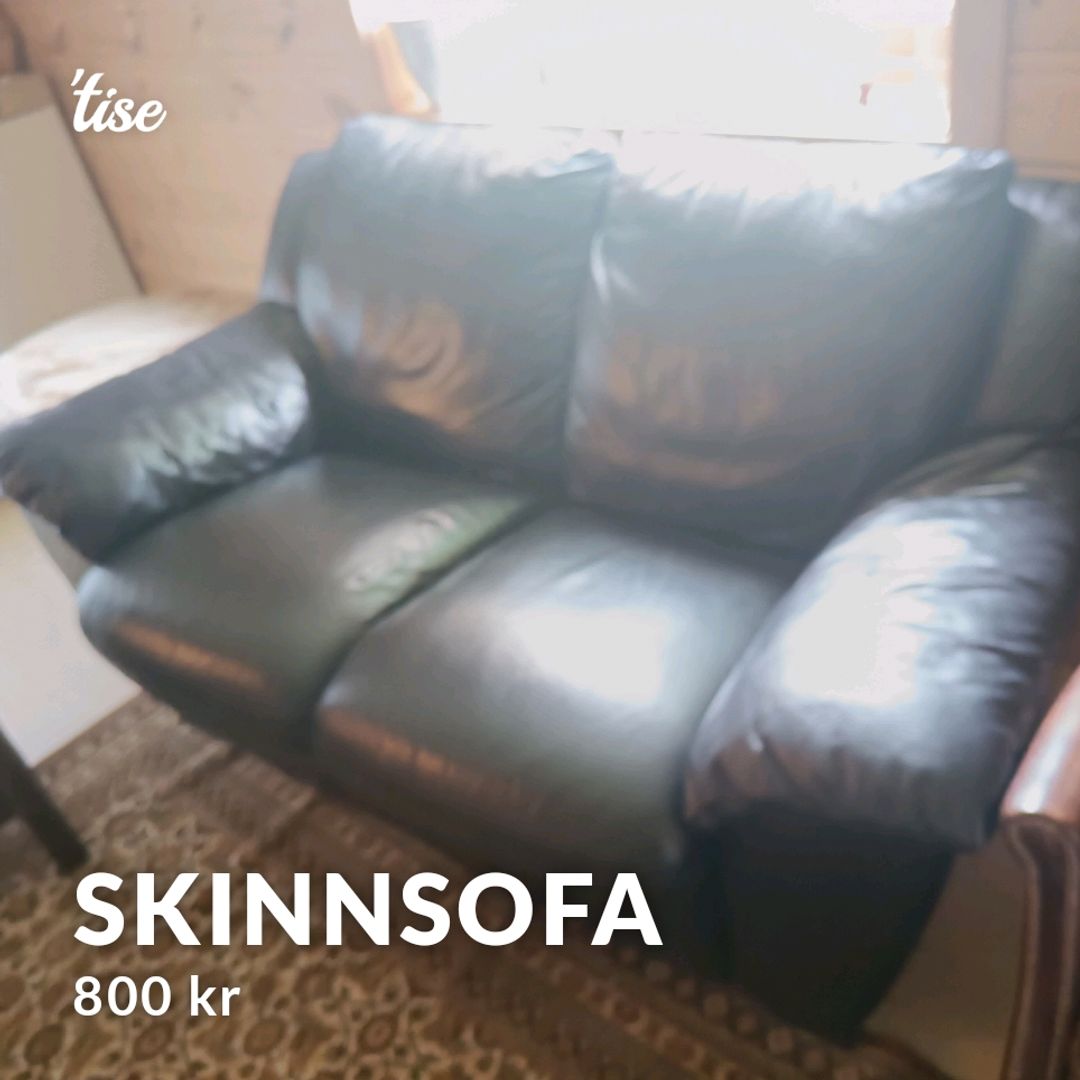 Skinnsofa