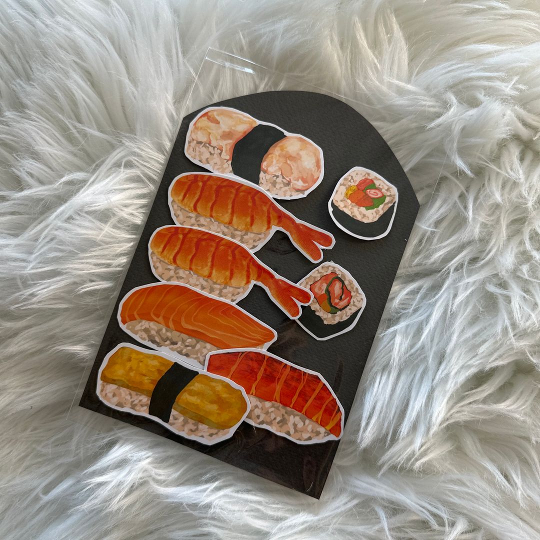 Sushi sticker set