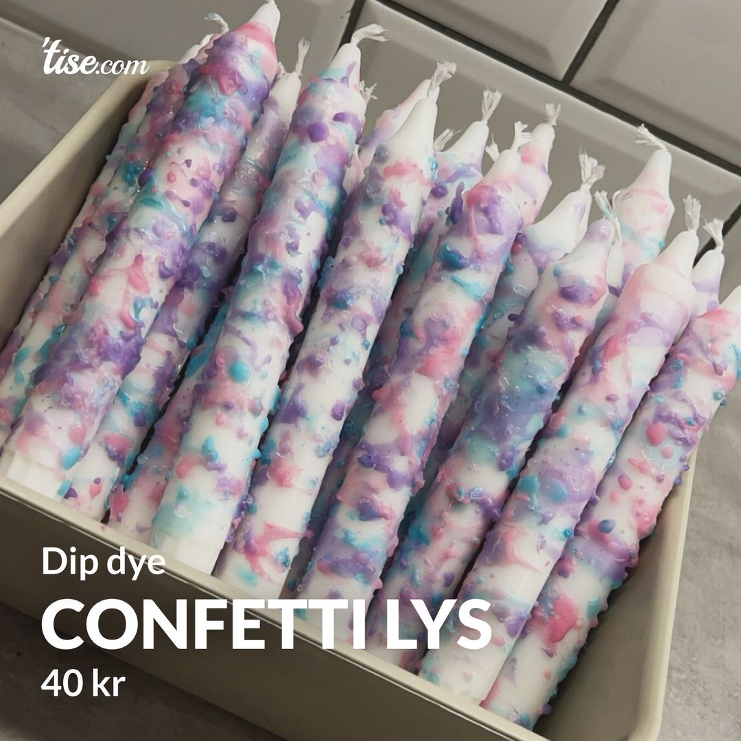 Confetti lys