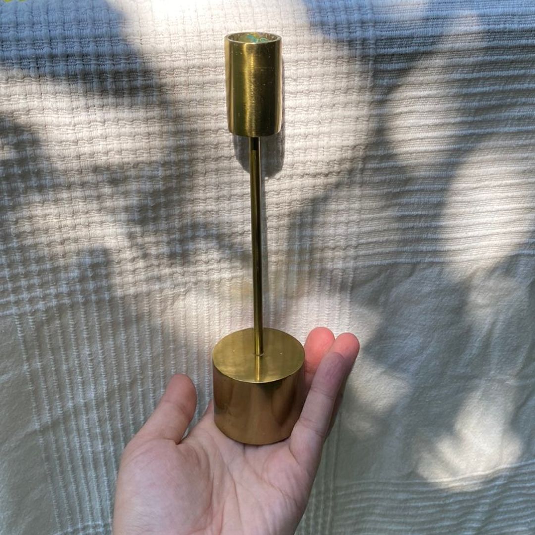 Brass candle holder