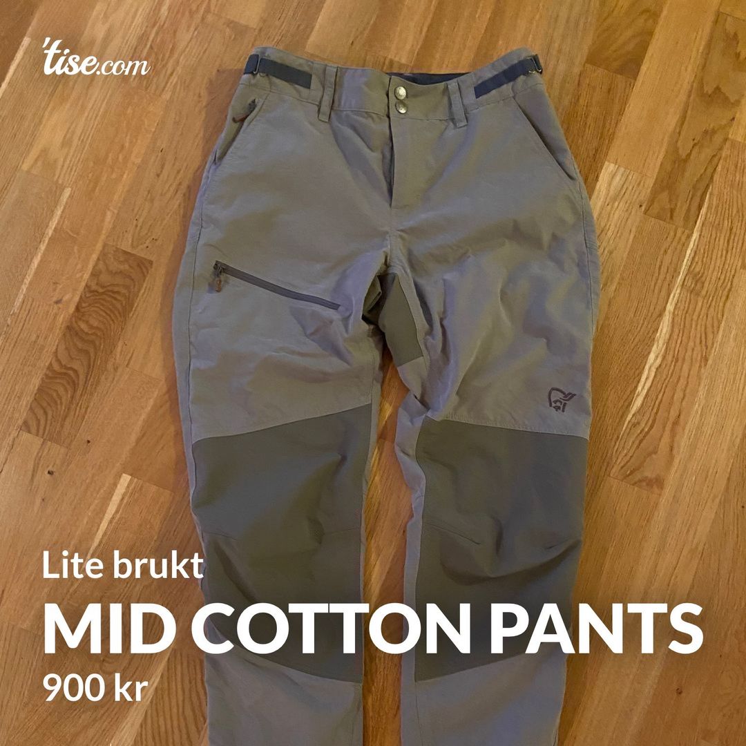 Mid cotton pants