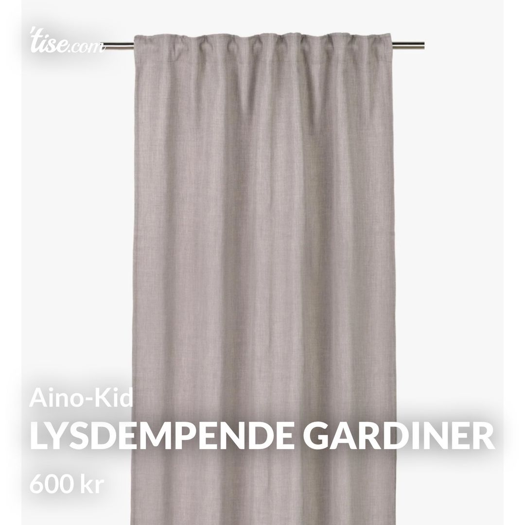 Lysdempende gardiner