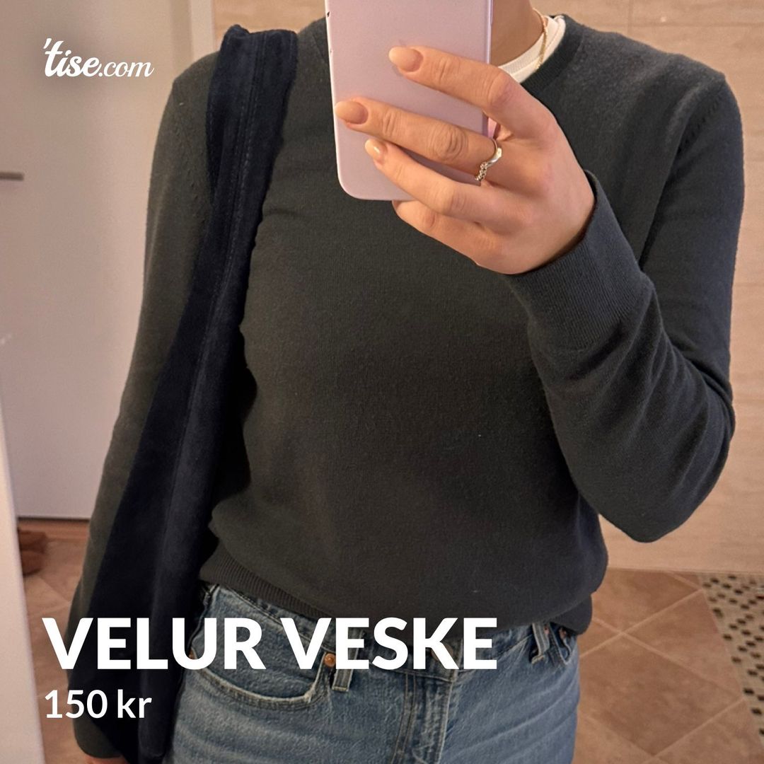 Velur veske