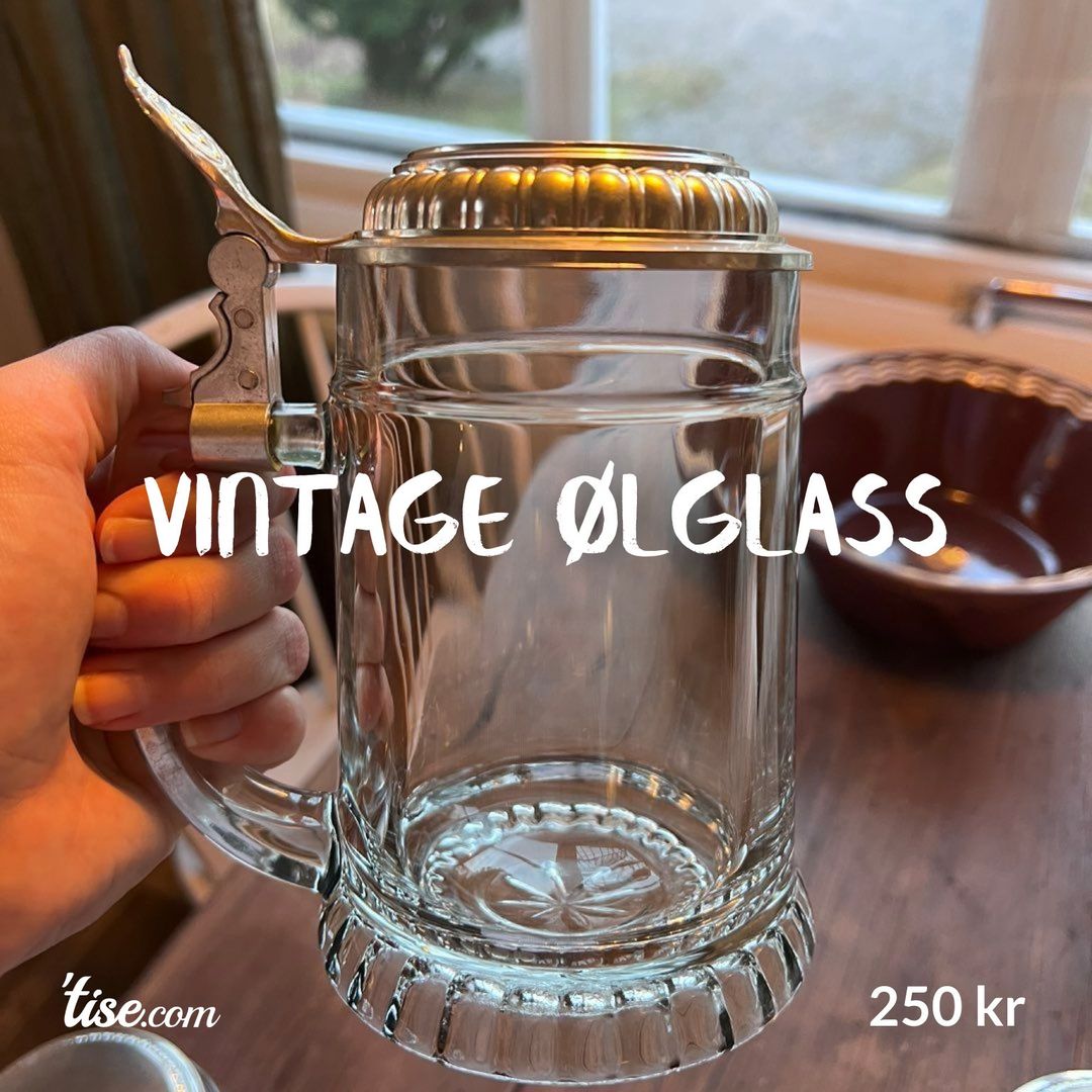 Vintage ølglass