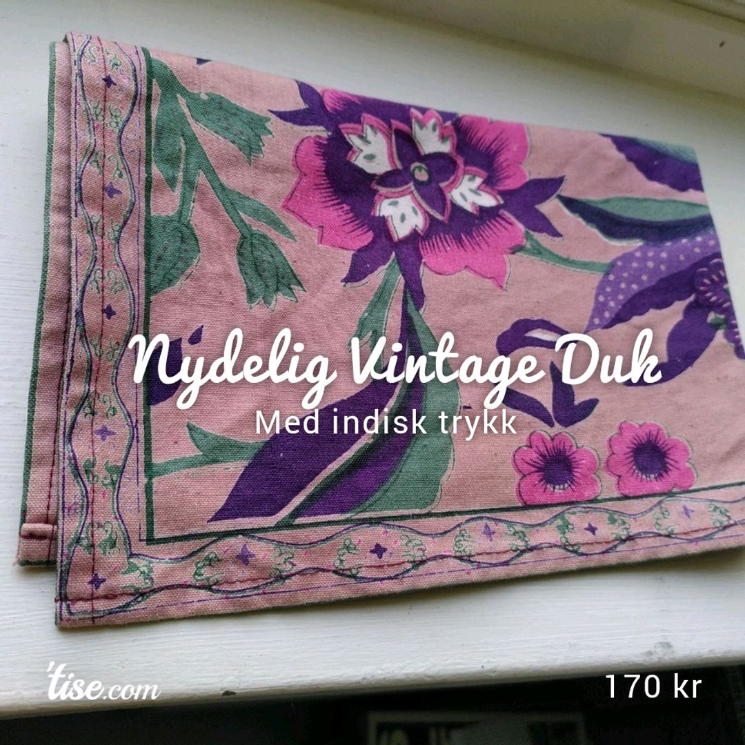 Nydelig Vintage Duk