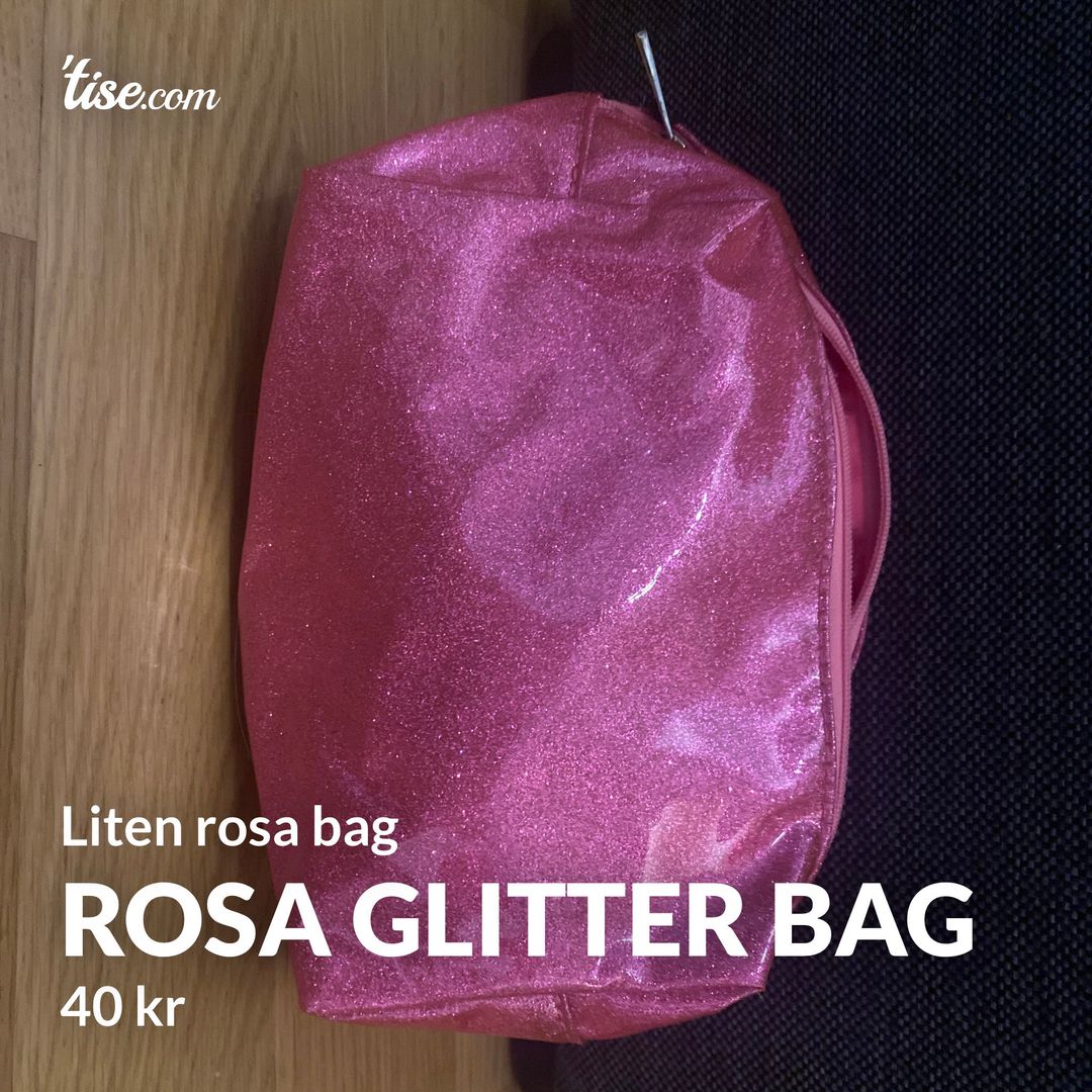 Rosa glitter bag