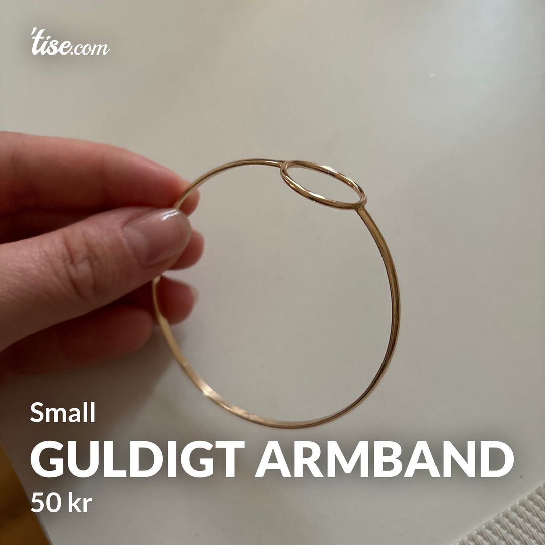 Guldigt armband