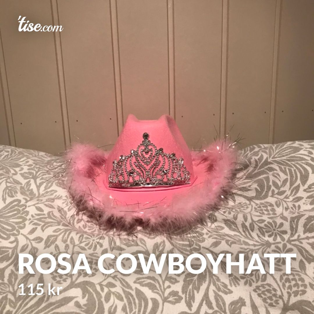 Rosa cowboyhatt