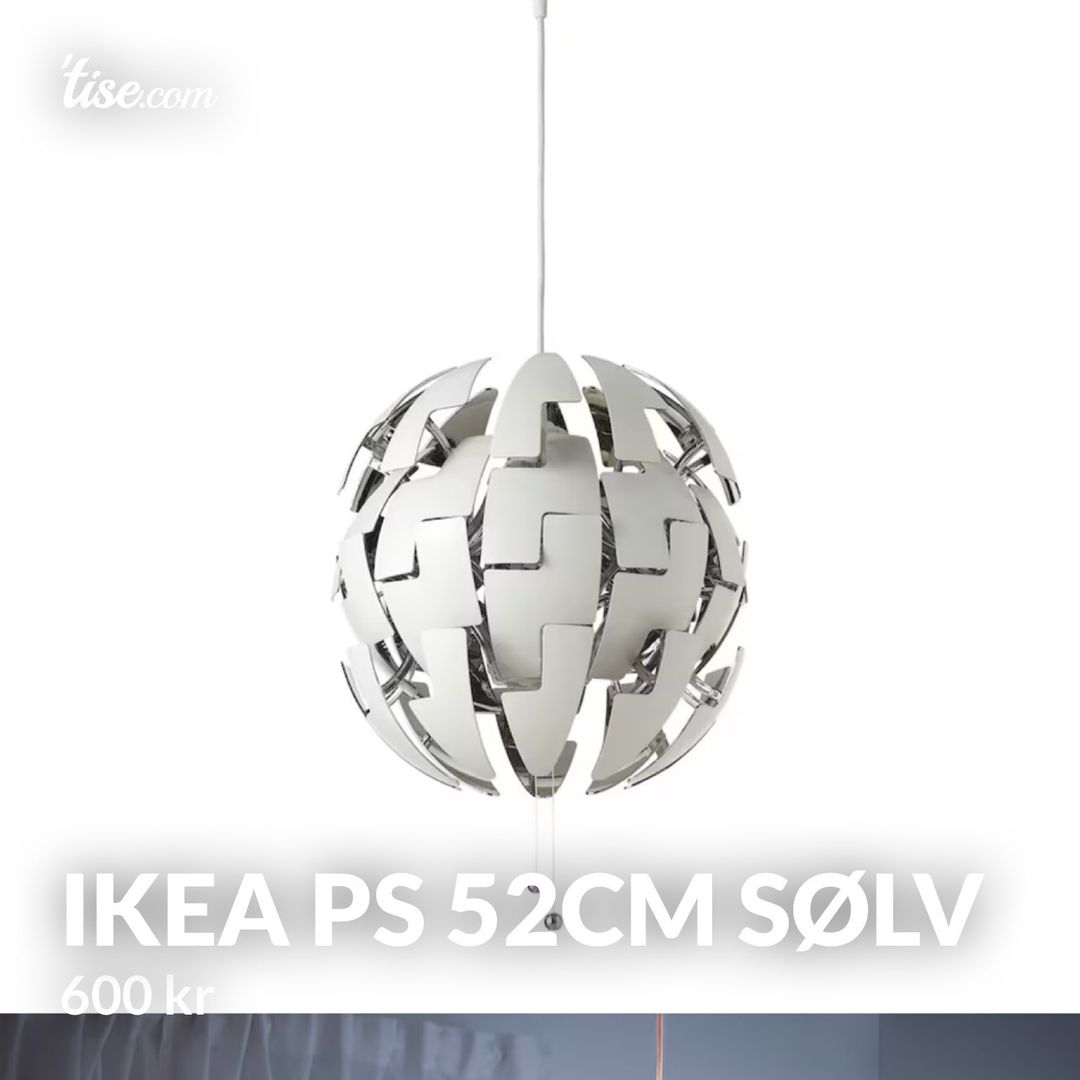 Ikea ps 52cm sølv