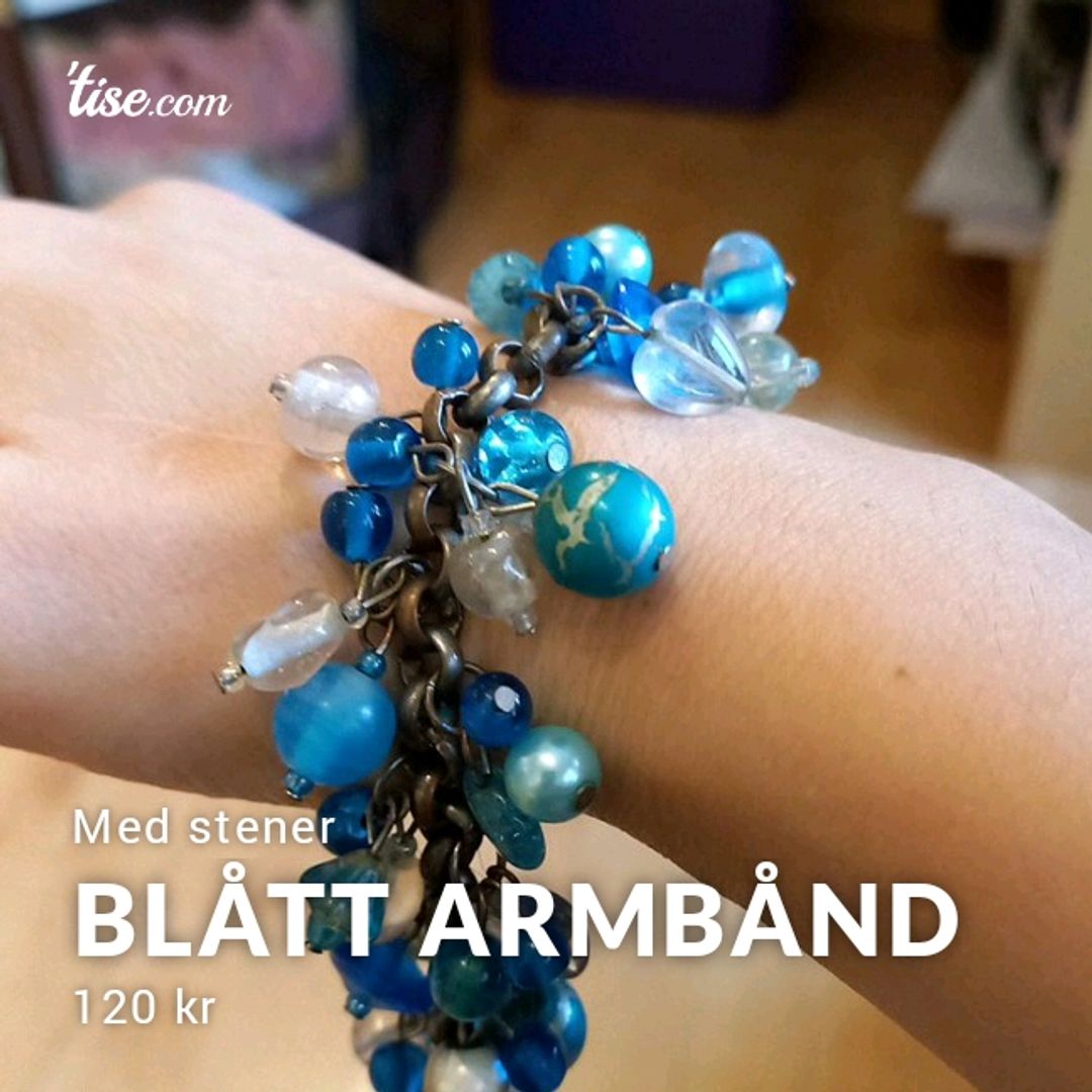 Blått Armbånd