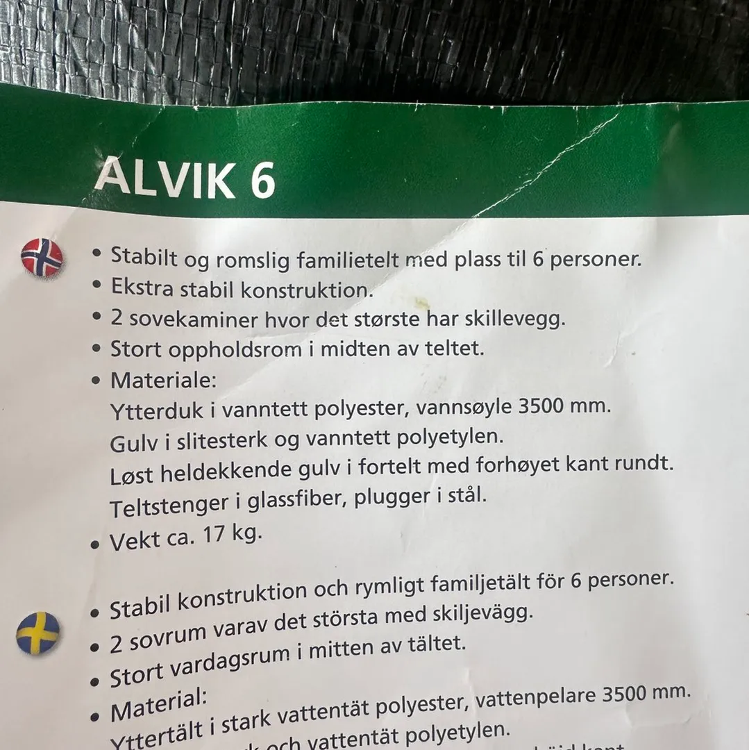 Fauna Alvik 6 Telt